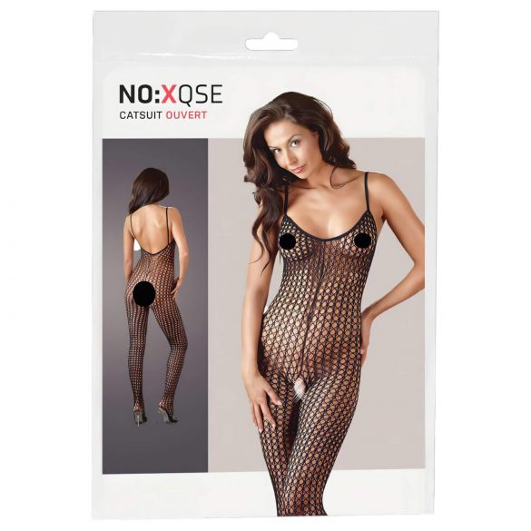 NO:XQSE - Body résille noir ouvert