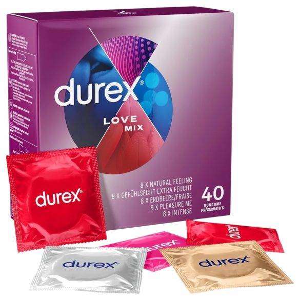 Durex Love Mix - pack de préservatifs (40 unités)