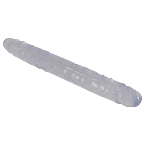 Double gode en cristal (34 cm)