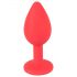 Colorful JOY - plug anal en silicone - petit (rouge)