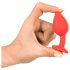 Colorful JOY - plug anal en silicone - petit (rouge)