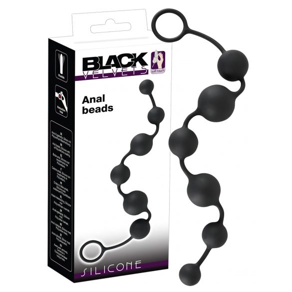 "Bâtonnet anal flexible Black Velvet (noir)"