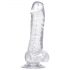 Dildo en gelée transparente