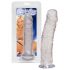 Dildo moyen cristal clair