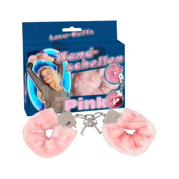 You2Toys - Menottes en peluche - rose