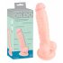 Dildo en silicone médical (18 cm) - Naturel