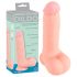 Dildo médical en silicone droit (20 cm) - naturel