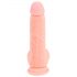 Dildo médical en silicone droit (20 cm) - naturel