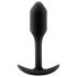 b-vibe Snug Plug 1 - plug anal avec poids interne (55g) - noir