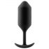 b-Vibe Snug Plug 3 - plug anal à double boule (180g) - noir