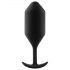 b-vibe Snug Plug 4 - plug anal à double bille (257g) - noir