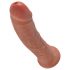 King Cock 8 godemichet (20 cm) - naturel foncé