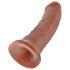 King Cock 8 godemichet (20 cm) - naturel foncé