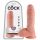 King Cock 8 dildo avec testicules (20 cm) - couleur naturelle