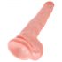 Dildo King Cock 35 cm avec testicules - naturel