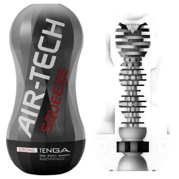 TENGA Air-Tech Squeeze Strong - masturbateur à aspiration (noir)