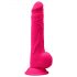 Silexd 9.5 - gode avec ventouse et testicules - 24cm (rose)