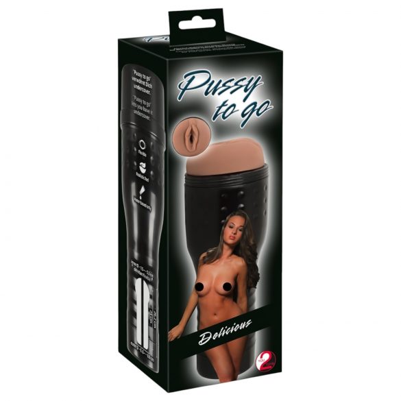 You2Toys Pussy to Go Delicious - vaginette (teint foncé)