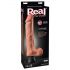 Real Feel Deluxe No.12 - vibromasseur réaliste avec testicules (naturel)