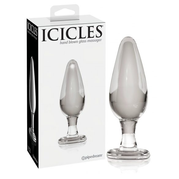 Icicles No. 26 - dildo anal en verre conique (transparent)