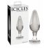 Icicles No. 26 - dildo anal en verre conique (transparent)