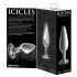 Icicles No. 26 - dildo anal en verre conique (transparent)