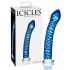 Icicles No. 29 - spirale, gode en verre bleu