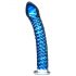 Icicles No. 29 - spirale, gode en verre bleu