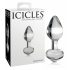 Icicles No. 44 - plug anal en verre conique (transparent)