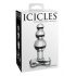 Icicles No. 47 - dildo anal en verre à triple perles (transparent)