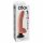 King Cock 9 - vibrateur flexible avec base (26cm) - naturel