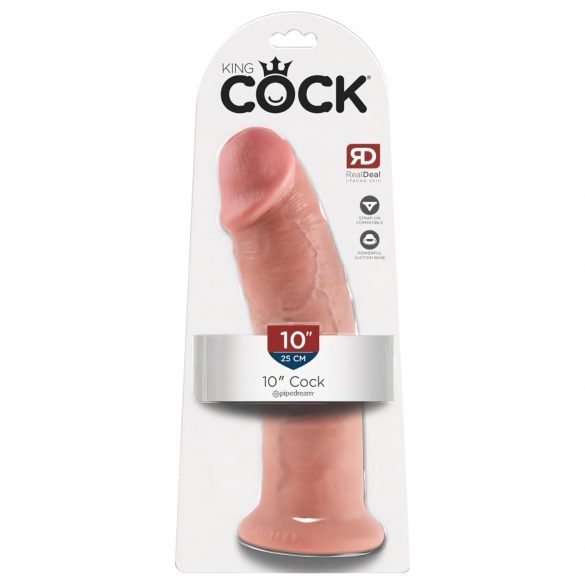 King Cock 10 - Gode avec ventouse (25cm) - nature