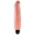 King Cock 7 Stiffy - vibromasseur réaliste et étanche (18 cm) - naturel