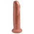 King Cock 7 - godemichet réaliste (18 cm) - naturel foncé