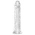 King Cock Clear 8 - grand godemichet avec ventouse (20 cm)