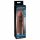 X-TENSION Mega 2 - étui pénien réaliste (20,3 cm) - noir naturel