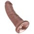 King Cock 8 gode (20 cm) - marron