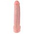 King Cock 15 - gode avec ventouse et testicules (38 cm) - couleur naturelle