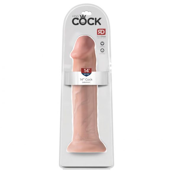 Realtouch Gode Saugnapf 36 cm - Naturel