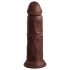 King Cock Elite 8 - Dildo réaliste à base adhésive (20cm) - Marron