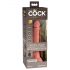 King Cock Elite 7 - vibromasseur avec ventouse et télécommande 18cm - naturel