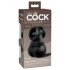 / King Cock Elite Crown Jewels - Testicules vibrants, extension pénienne (noir)