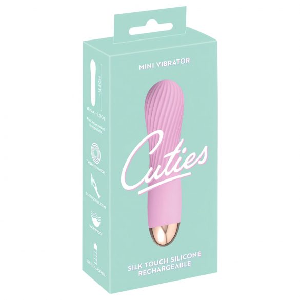 Cuties Mini - vibrateur spirale étanche et rechargeable (rose)