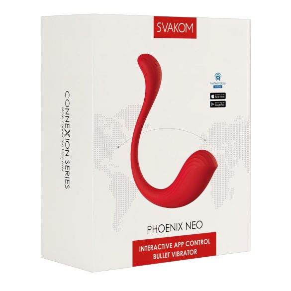 Svakom Phoenix Neo - œuf vibrant intelligent (rouge)