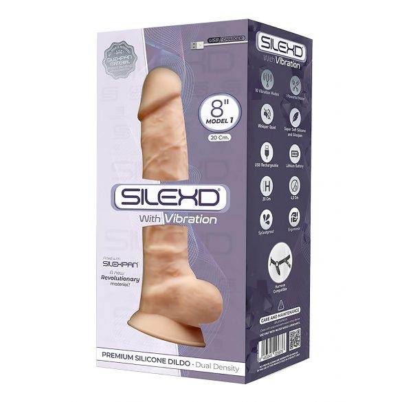 Silexd 8 – Vibrateur Héré, Ventouse – 20 cm (Naturel)