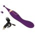 Javida - Ensemble 2 en 1 de stimulateur clitoridien et vibromasseur rechargeable (violet)