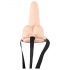 You2Toys Strap-on - Vibrateur creux rechargeable à enfiler (naturel)