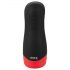 WYNE 01 - Masturbateur Noir Chauffant, Vibrant et Aspiro-rechargeable