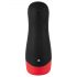 WYNE 01 - Masturbateur Noir Chauffant, Vibrant et Aspiro-rechargeable