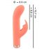 You2Toys Peachy! Mini Rabbit - Vibromasseur rechargeable (pêche)